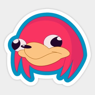 Ugandan Knuckles 1 Sticker